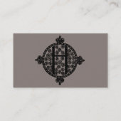 ヴィンテージアンティークエレガントモノグラム文字H 名刺 (裏面)