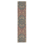 ヴィンテージアンティークオリエンタルペルシアレッド模様 ショートテーブルランナー (正面)