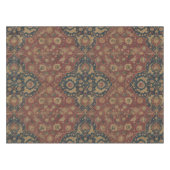 ヴィンテージアンティークオリエンタルペルシアレッド模様 テーブルクロス (正面(横))