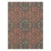 ヴィンテージアンティークオリエンタルペルシアレッド模様 テーブルクロス (正面)