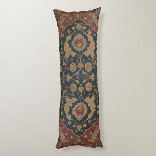 ヴィンテージアンティークオリエンタルペルシアレッド模様 ボディピロー (裏面 (縦))