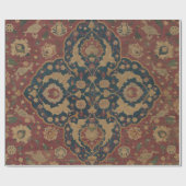 ヴィンテージアンティークオリエンタルペルシアレッド模様 ラッピングペーパー (フラット)