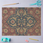 ヴィンテージアンティークオリエンタルペルシアレッド模様 薄葉紙 (クラフト)