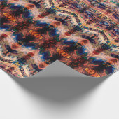 ヴィンテージアンティークオレンジベージュパターンデコパージュ ラッピングペーパー (角)