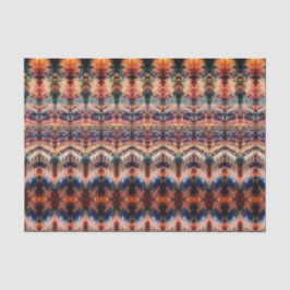 ヴィンテージアンティークオレンジベージュパターンデコパージュ 薄葉紙