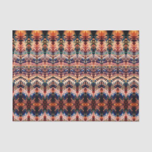 ヴィンテージアンティークオレンジベージュパターンデコパージュ 薄葉紙 (正面)