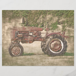 ヴィンテージアンティークオールド素朴カントリーファームトラクター