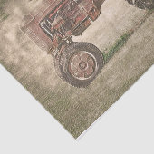 ヴィンテージアンティークオールド素朴カントリーファームトラクター 薄葉紙 (詳細)