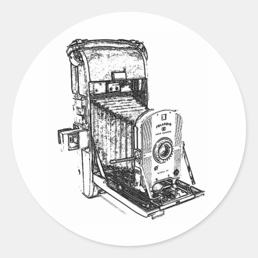 ヴィンテージアンティークカメラ ラウンドシール (正面)