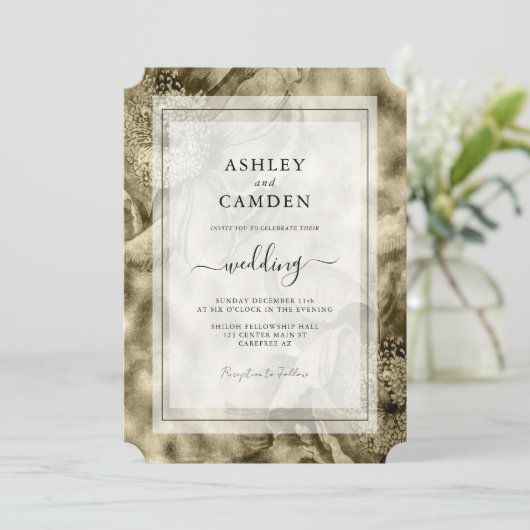 ヴィンテージアンティークギルド結婚ズ 招待状 (スタンド正面)