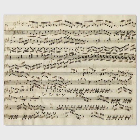 ヴィンテージアンティーククラシカル音楽の原稿 ラッピングペーパー (フラット)