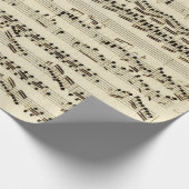 ヴィンテージアンティーククラシカル音楽の原稿 ラッピングペーパー (角)