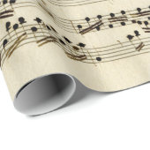 ヴィンテージアンティーククラシカル音楽の原稿 ラッピングペーパー (ロールコーナー)
