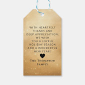 ヴィンテージアンティーククラシックサンタカスタマイズクリスマス ギフトタグ (裏面)