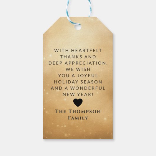 ヴィンテージアンティーククラシックサンタカスタマイズクリスマス ギフトタグ (裏面)