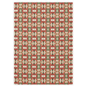 ヴィンテージアンティーククリスマスをテーマにしたパート14エフェメラ テーブルクロス (正面)