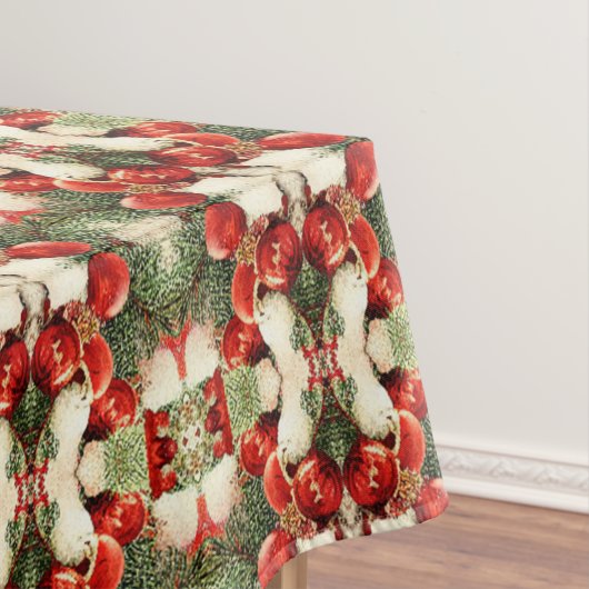 ヴィンテージアンティーククリスマスをテーマにしたパート14エフェメラ テーブルクロス (インサイチュ)