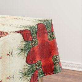 ヴィンテージアンティーククリスマスをテーマにしたパート17エフェメラ テーブルクロス