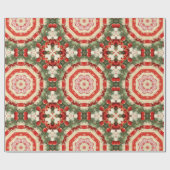 ヴィンテージアンティーククリスマスをテーマにしたパート1 Ephemera ラッピングペーパー (フラット)