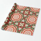 ヴィンテージアンティーククリスマスをテーマにしたパート1 Ephemera ラッピングペーパー (アンロールド)