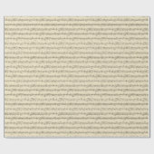 ヴィンテージアンティーククリスマスカロル写本 ラッピングペーパー (フラット)