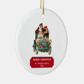 ヴィンテージアンティーククリスマスサンタクロースクリスマス セラミックオーナメント (右)