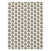 ヴィンテージアンティーククリスマスサンタクロース テーブルクロス (正面)