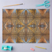 ヴィンテージアンティークゴシック大聖堂の天井デクページ 薄葉紙 (クラフト)