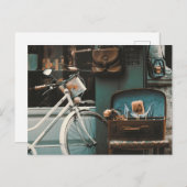 ヴィンテージアンティークショップと商品 ポストカード (正面/裏面)