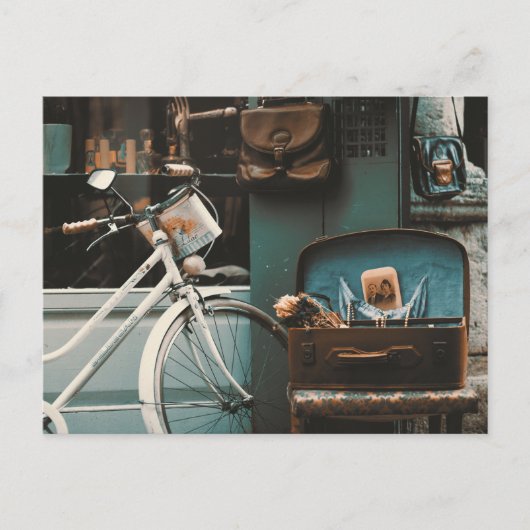 ヴィンテージアンティークショップと商品 ポストカード (正面)