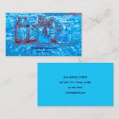 ヴィンテージアンティークショップブルーアートジ素朴ューズ 名刺 (正面/裏面)