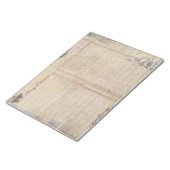 ヴィンテージアンティークジカスタムャーナル行 ノートパッド (アングル)