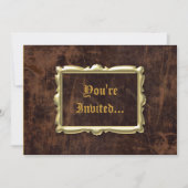 ヴィンテージアンティークスタイルパーティの招待状 招待状 (正面)