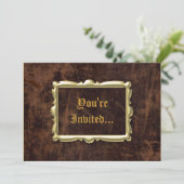 ヴィンテージアンティークスタイルパーティの招待状 招待状 (スタンド正面)