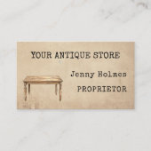 ヴィンテージアンティークストアテーブル初期の 名刺 (正面)