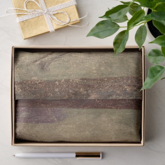 ヴィンテージアンティークセピアブラウンフローラ古いテクスチャ 薄葉紙 (ギフト)