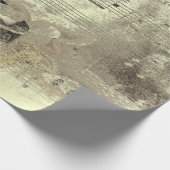 ヴィンテージアンティークセピアベージュブラックシートミュージック ラッピングペーパー (角)