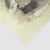 ヴィンテージアンティークセピアベージュブラックシートミュージック 薄葉紙 (詳細)