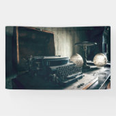 ヴィンテージアンティークタイプライター 横断幕 (横)