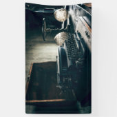 ヴィンテージアンティークタイプライター 横断幕 (縦)