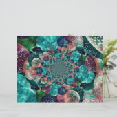 ヴィンテージアンティークターコイズティール(緑がかった色)ブルーレトロバルーン (スタンド正面)