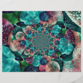 ヴィンテージアンティークターコイズティール(緑がかった色)ブルーレトロバルーン (正面)