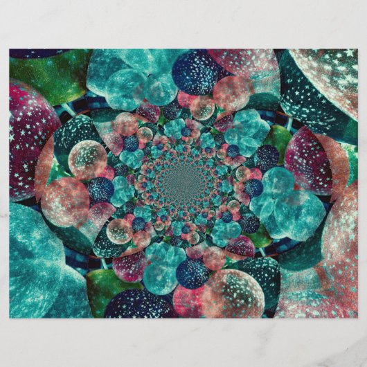 ヴィンテージアンティークターコイズティール（緑がかった色）ブルーレトロバルーン (正面)