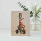 ヴィンテージアンティークダックを自転車に乗せる ポストカード (スタンド正面)