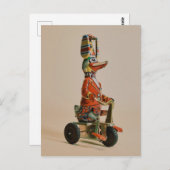 ヴィンテージアンティークダックを自転車に乗せる ポストカード (正面/裏面)