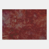 ヴィンテージアンティークダークブラウンテクスチャドカッパージ ラッピングペーパーシート (正面)