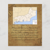 ヴィンテージアンティークティーステインスワール披露宴マップ (裏面)