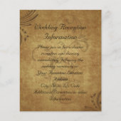 ヴィンテージアンティークティーステインスワール披露宴マップ (正面)