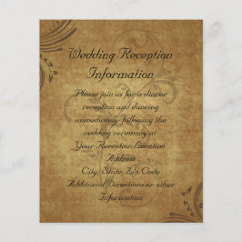 ヴィンテージアンティークティーステインスワール披露宴マップ