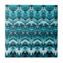 ヴィンテージアンティークティール（緑がかった色）グリビクトリアンーンパターン